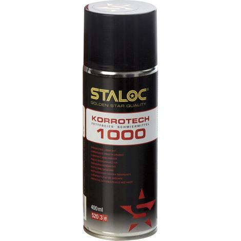 STALOC Schmiermittel Korrotech 1000  öl- und fettfrei  Gleitschmierstoff  Feinschmiermittel  400 ml (1/2)