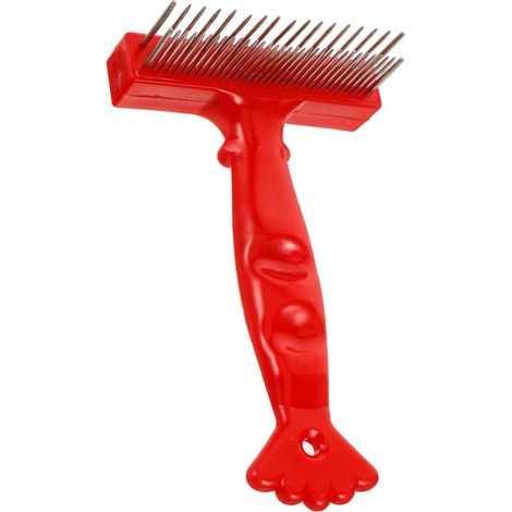 Brosse De Toilettage Pour Chien Peigne Anti-mue Adapté Aux Poils Moyens à Longs Avec Dents Solides Et Surface Lisse (1/5)