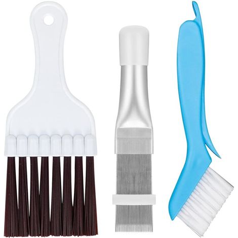 Peignes à Condensateur,3 Pcs Peigne d'Aileron de Condensateur de Climatiseur,Peignes à ailettes de Climatisation,Brosse de Climatiseur, Peigne de Nettoyage pour Climatiseur,Refroidisseur,évaporateur (1/5)
