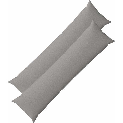 vidaXL Cushion with Pillow HEERLEN 2 pcs Cloud Grey Fabric (1/5)