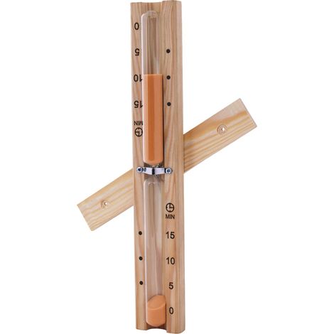 Harvia Sanduhr Basic aus Holz Saunauhr 15 Minuten hitzebeständig (1/2)