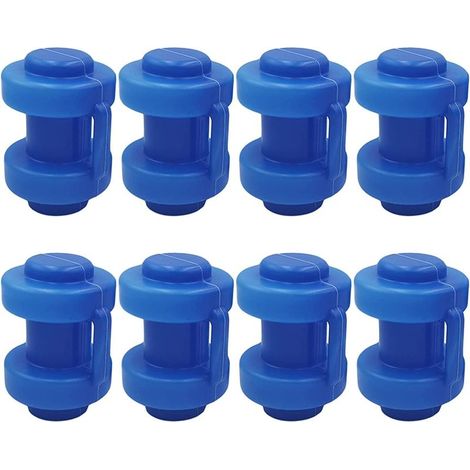 25 mm Bouchons Terminaux pour Trampolin, 8 Pièces Bouchons Terminaux Trampoline, Pièces de Rechange Trampoline Élastique pour Tiges de Filet de Trampoline, Résistant aux Intempéries (1/5)