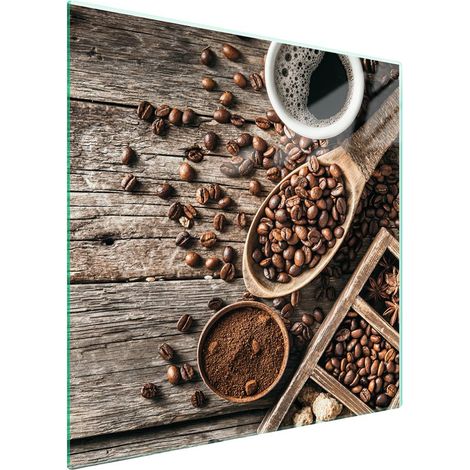 Protezione in vetro per piano cottura 50x52 Caffè (1/5)