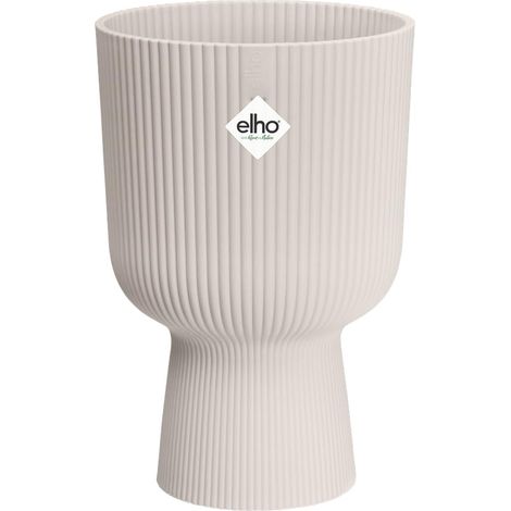 Elho Vibes Fold Coupe 14cm Pot de Fleurs - Linen White (1/5)