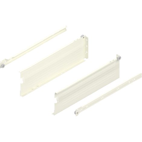 Blum Metabox Teilauszug 400mm C15 Zargenhöhe 118mm,                    RAL9001 Steckversion