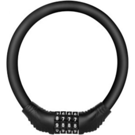 1 câble antivol de vélo avec code, noir-