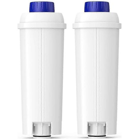 Lot de 2 filtres à eau de remplacement DLSC002 pour machines à café Delonghi Etam EC680, charbon actif adoucissant (1/5)