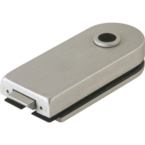 Schloss Studio Rondo unversperrbar, Glas 8 mm, Edelstahl-Effekt (10.200) (1/2)