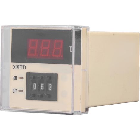 Digitales Thermostat Typ E, ABS, einstellbar von 0-999°C, 220 V AC, für Lebensmittelmaschinen (1/5)
