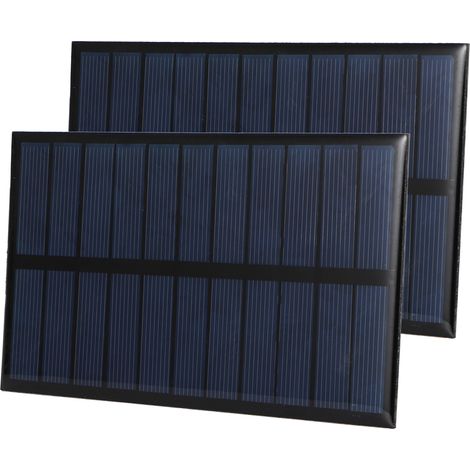 2 panneaux solaires/ensemble 1,6 W 5,5 V, panneau solaire à monter soi-même avec résine époxy. (1/5)