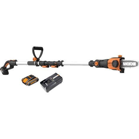 Potatore con Pertica a Batteria WG349E 20V Barra 20 cm con Batteria 2Ah per Potatura in Altezza - WORX