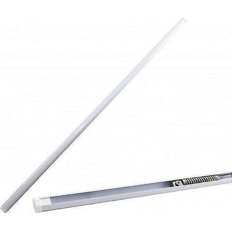 EPID riel visillo oval blanco 60/90cm , Riel visillo oval extensible de color blanco ideal para el montaje de cortinasMedidas 600/900x10x15 mm (1/2)