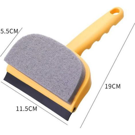 1 Ensemble de brosses double face, nettoyage vitres salle de bains, tissu non tissé éponge caoutchouc, cuisine toilette (1/5)