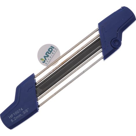 Jardiaffaires – Affûteuse de chaîne double action pour tronçonneuse – Lime ronde 5.2mm – Affûtage précis gouges et limiteur de profondeur – Pour bois dur
