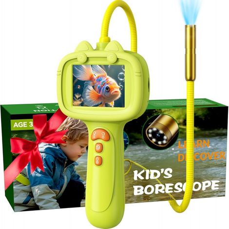 Borescope - Camera Endoscope 1080P - Tube Flexible 2,6 Pieds - Étanche IP67 - Pour Exploration Enfants 3 à 8 Ans - Alimentation USB-C - Livré avec Câble de Chargement (1/5)