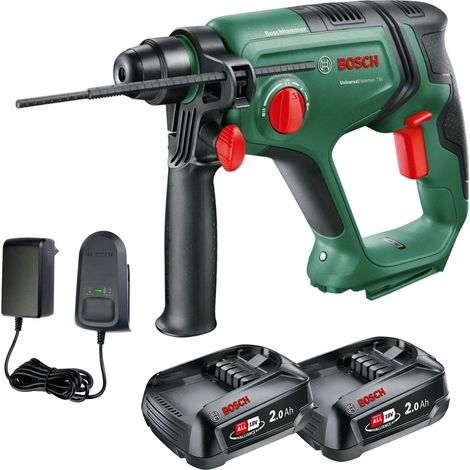 Bosch UniversalHammer 18V Cordless Rotary Hammer Drill 2 x 2.0Ah Battery Charger (1/5)