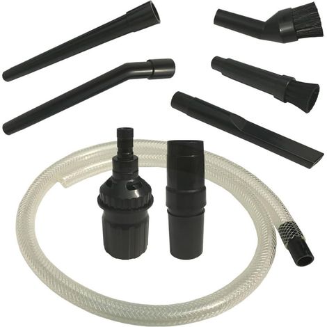 Universal - Micro Kit de Nettoyage/Brosse Aspirateur Ensemble de Mini Buses de 8 pièces avec Adaptateur pour Connexion de 32 à 35 mm avec Tuyau Flexible de 90 cm (1/2)