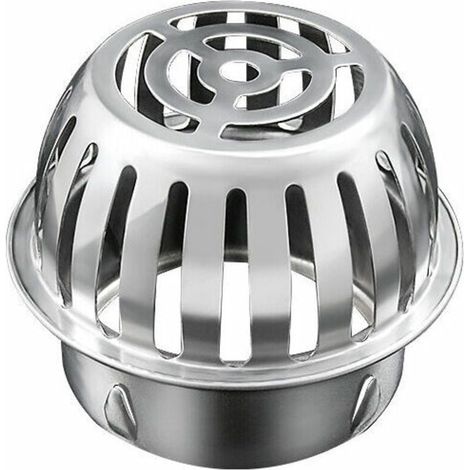 Filtre de Gouttière 125mm Inox, Crapaudine de Gouttière, Protection des Tuyaux contre les Feuilles, le Blocage (1/4)