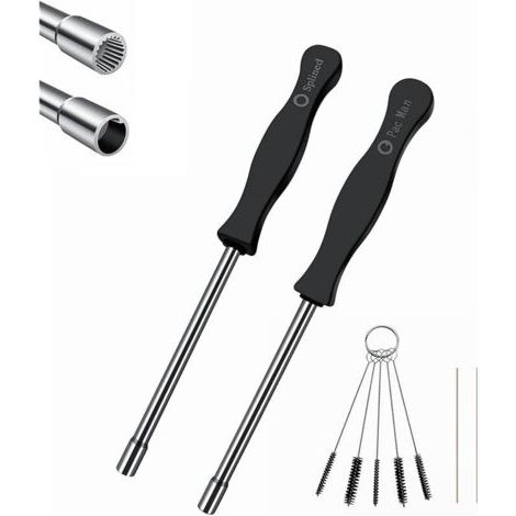 Pair Outils Réglage Carburateur 21 Dents Spline & Pac Man pour Husqvarna Poulan Ryobi Stihl Echo Tournevis Moteur 2 Temps Débroussailleuse Tronçonneuse Souffleur (1/5)