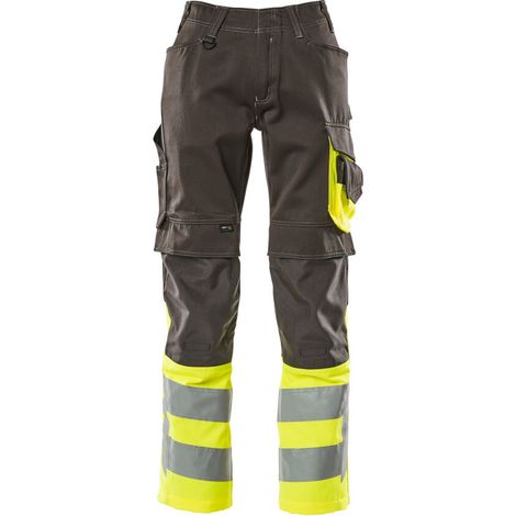 Mascot Leeds Arbeitshose Gr. 90C56 dunkelanthrazit/hi-vis gelb (1/4)