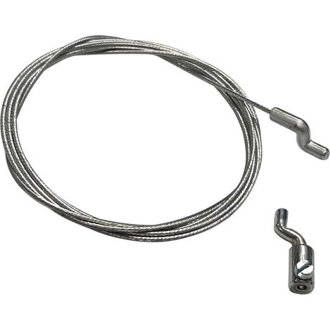 Câble d'accélérateur tondeuse avec serre-câble Z S kit réparation embout motoculture (1/5)