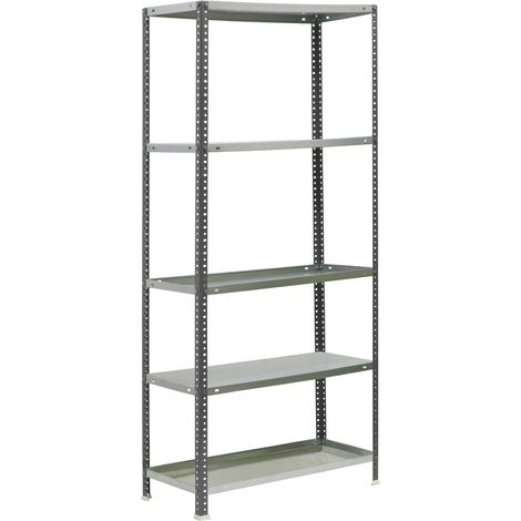 Simonrack Étagère métal gris galva 5 étagères 180x91 cm (1/3)