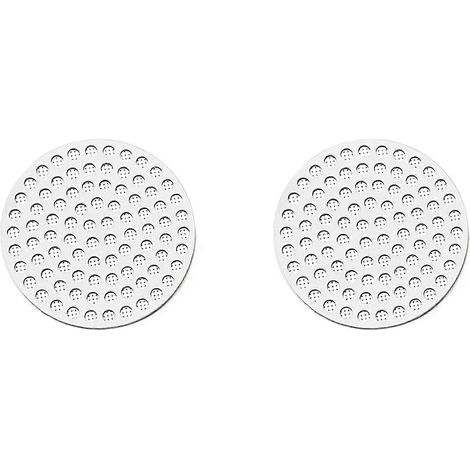 2X café écran de galette 304 acier inoxydable double Layer fin filtre écran pour porte filtre cafetière 51mm (1/5)