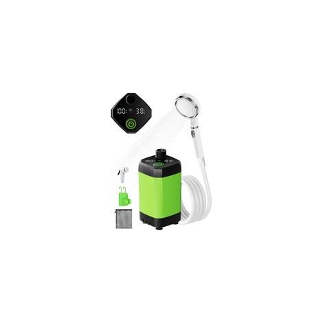 Douche portable pour camping, pompe de douche mobile avec batterie 6000 mAh, affichage numérique de la température et du niveau de charge, idéale pour le camping, les animaux domestiques et le lavage (1/5)