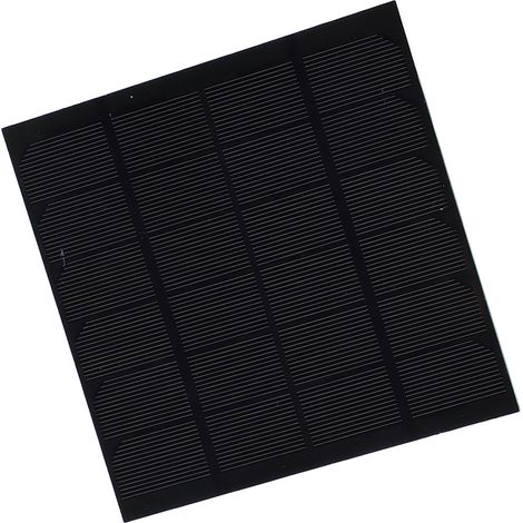 Panneau solaire monocristallin 3W 6V portable, module de charge PET compact 145x145mm (1/5)