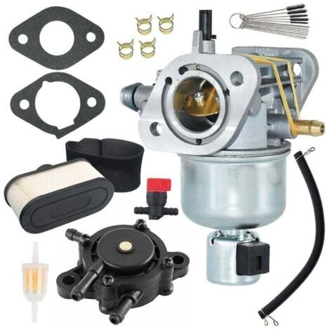 Kompatibel mit Vergaser 15004-0818 mit Luftfilter und Kraftstoffpumpe für Kawasaki-Motoren FS481V, FH580V, FS541V, FR600V, FS600V, 15004-0827, 15004-0822, 15004-7060, 15004-7053