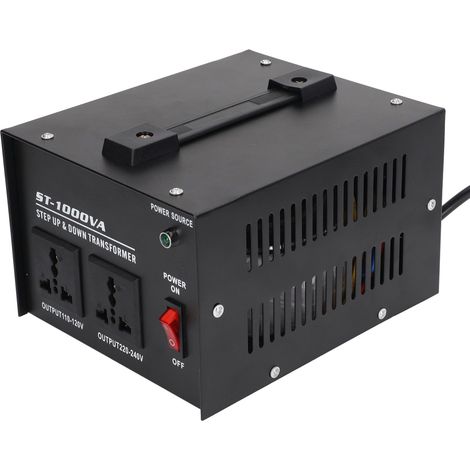 Transformateur élévateur de tension abaisseur 1000 W, convertisseur 220 V vers 110 V, monophasé, prise UE, tension d'entrée réglable 110 V/220 V (1/5)