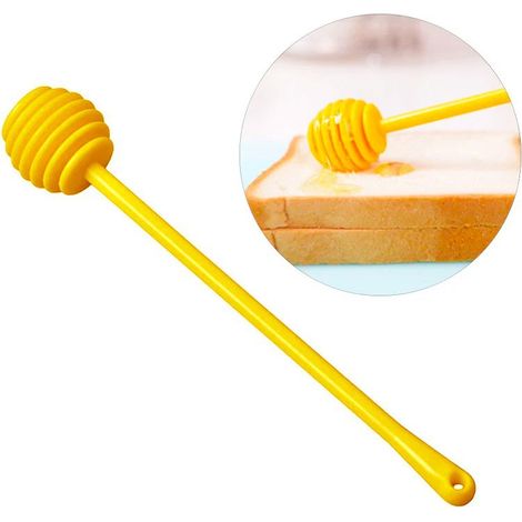 Cuillère à Miel en Plastique - 17.2cm, Accessoire Cuisine, Mélangeur Miel