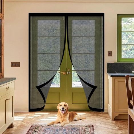 Moustiquaire Porte 84 x 190 cm Maintient L'Air Frais à L'Intérieur (1/5)
