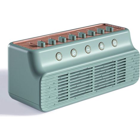 Machine à bruit blanc, appareil portable pour endormir bébés et adultes, avec 8 sons de la nature, options de mixage, haut-parleur Bluetooth, minuterie et prise jack 3,5 mm, pour dormir à la maison ou