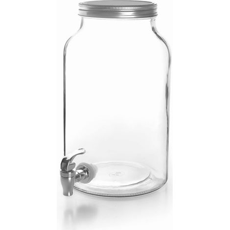 Lacor - 61951 - Caraffa erogatrice in cristallo - Buffet - Rubinetto integrato - Perfetto per acqua, limonata, caffè freddo, tè - Lavastoviglie Caraffa adatta - 5,5L. (1/4)
