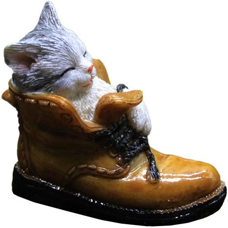 Premium-Katzenpuppe, Gartenminiatur, PVC-Bastelornament, Bonsai-Spielzeug (1/5)