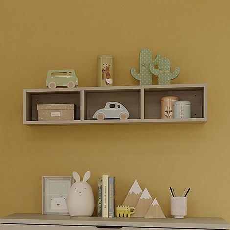 Etagère murale 3 niches 90x25x19 cm taupe - TYMO