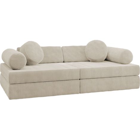Mobilier1 – Canapé droit 3 places en velours – Dimensions 130x65x43cm – Résistance 35000 Cycles Martindale – Fabriqué en Union Européenne (1/5)