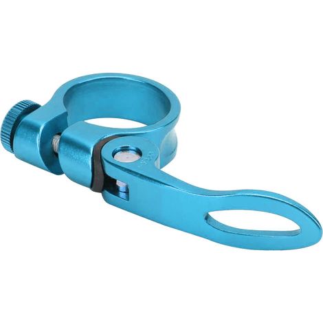 Collier de selle vélo route et VTT, attache rapide en alliage aluminium, compatible XT-C68 31.8mm, couleur bleu (1/5)