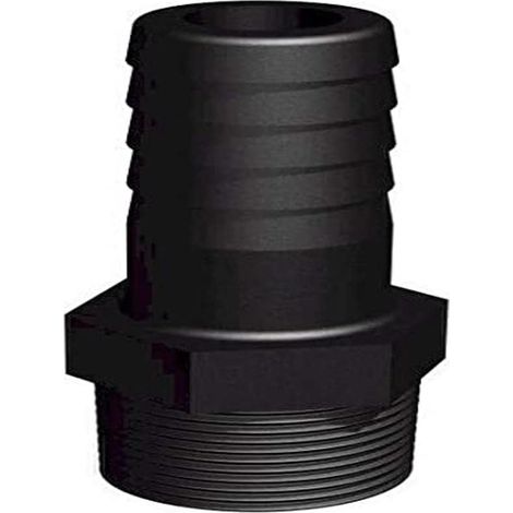 1 Raccord Mâle 1-1/2", Embout Cannelé 38mm, Polypropylène Renforcé Pour Cuve IBC
