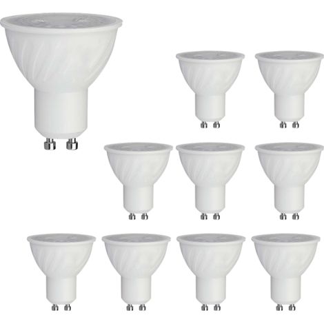 Lot de 10 Spots LED GU10 4.5W 38deg CREE Chip V-TAC VT-275 - 38 deg - Blanc neutre - 4000K