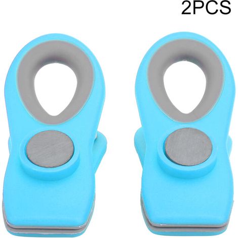 Stück Mini-Magnetclips für Lebensmittelbeutel, Snackaufbewahrung, Küchenzubehör, Blau (1/4)