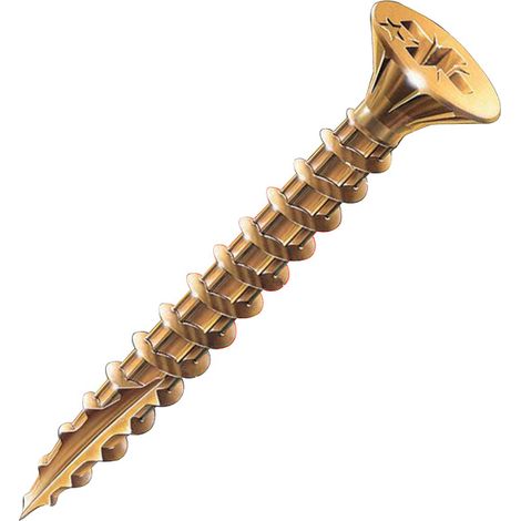 Vis à bois agglomérés Pozidrive acier bichromaté 6X160 70 boîte de 100 ROCKET 351400026243 (1/10)