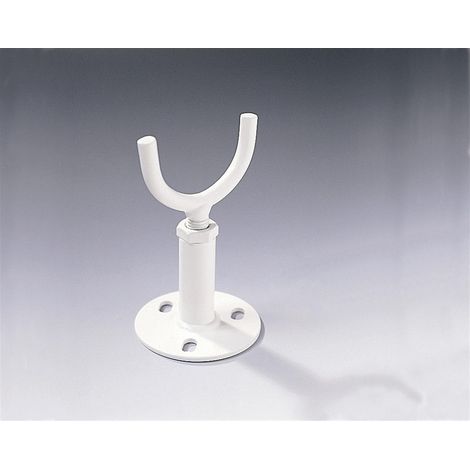 Irsap – Pied support de radiateur réglable 80-130mm – Support de fixation chauffage central – Blanc – Pour installation avec chelas