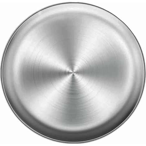 Plat à pizza en acier inoxydable 26 cm – Résistant à la rouille – Compatible four et lave-vaisselle – Pour cuisson uniforme et croustillante (1/4)