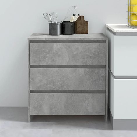 vidaXL Credenza Grigio Cemento 70x41x75 cm in Truciolato (1/5)