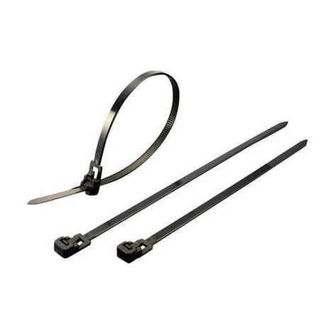 TRU COMPONENTS 1592762 TC-HVC125203 ASSORTIMENT DE SERRE-CÂBLES 125 MM 7.60 MM NATUREL RÉOUVRABLE 100 PC(S)