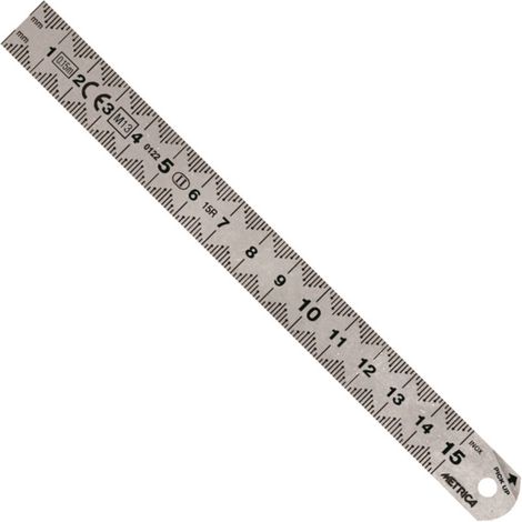 Règle Flexible Chromée 150mm Flexibilité Et Précision - Metrica