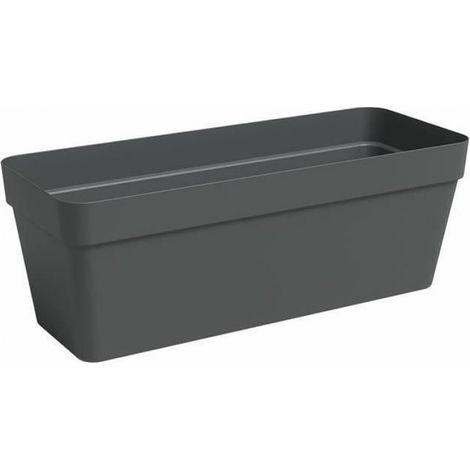 Jardinière - Polypropylène - Réservoir D'eau Intégré - Rectangulaire - L49,9 x P20 x H18,1 cm - 1 Pièce (1/2)
