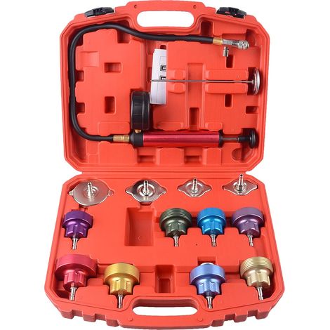 14pcs Radiator Pressure Test Kit Liquid Tester System (1/5)